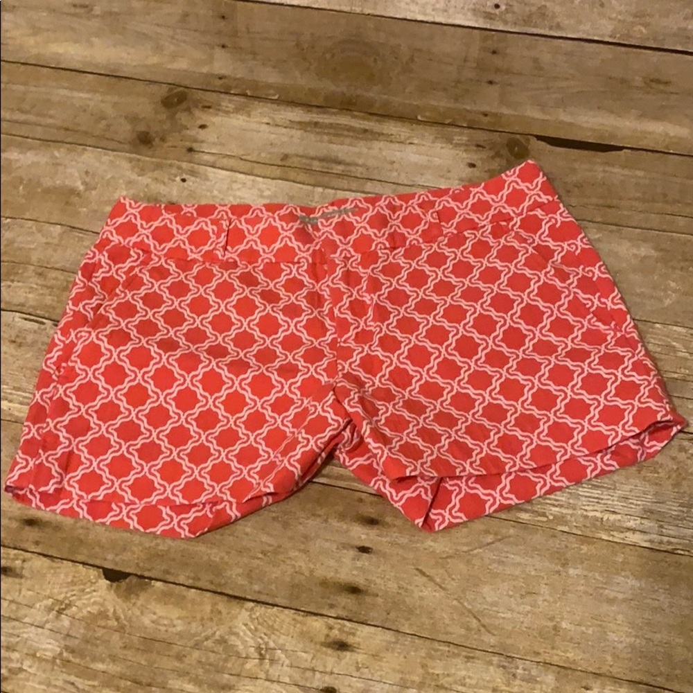 Banana Republic Factory salmon Jacquard Short Sz 6
